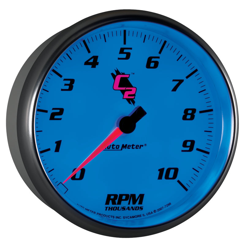 Autometer C2 5 inch 10000 RPM In-Dash Tachometer AutoMeter ATM7298