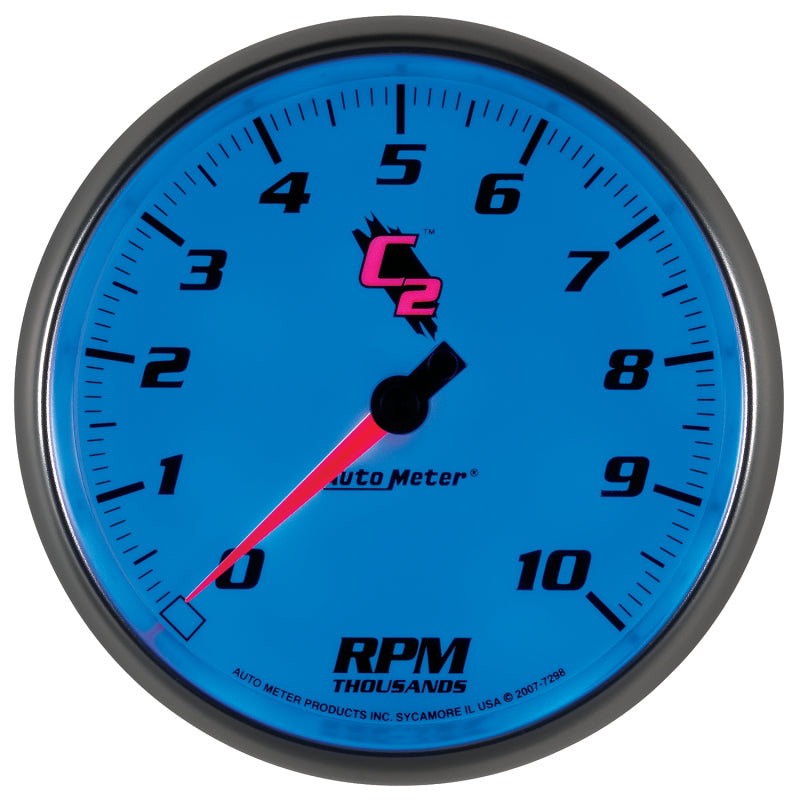 Autometer C2 5 inch 10000 RPM In-Dash Tachometer AutoMeter ATM7298