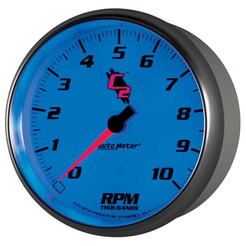 Autometer C2 5 inch 10000 RPM In-Dash Tachometer AutoMeter ATM7298