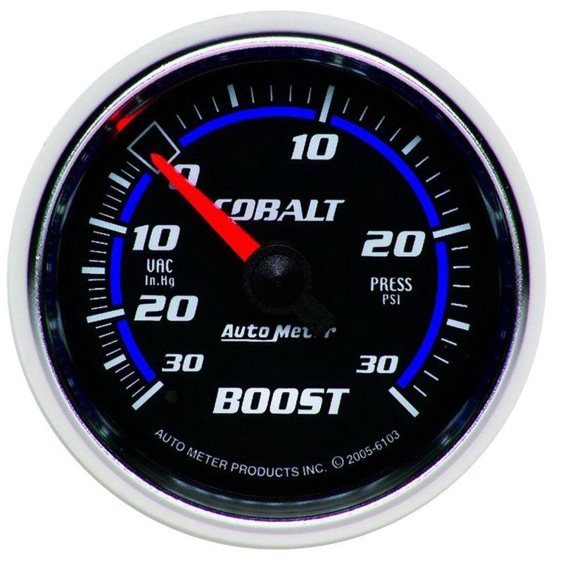 Autometer Cobalt 52mm 30psi mechanical Boost Gauge - Black Ops Auto Works