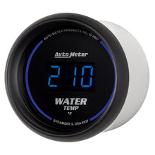 Load image into Gallery viewer, Autometer Cobalt Digital 52.4mm Black 0-300 deg F Water Temperature Gauge - Black Ops Auto Works