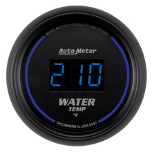 Load image into Gallery viewer, Autometer Cobalt Digital 52.4mm Black 0-300 deg F Water Temperature Gauge - Black Ops Auto Works