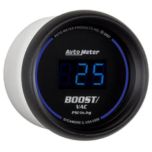 Load image into Gallery viewer, Autometer Cobalt Digital 52.4mm Black Vacuum/Boost Gauge - Black Ops Auto Works