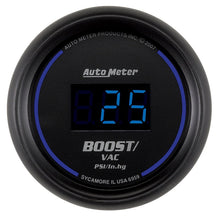 Load image into Gallery viewer, Autometer Cobalt Digital 52.4mm Black Vacuum/Boost Gauge - Black Ops Auto Works