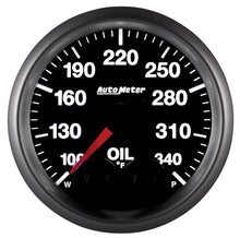 Load image into Gallery viewer, Autometer Elite 52mm 100-340 Deg F Oil Temp Peak &amp; Warn w/ Electronic Control Gauge AutoMeter ATM5640