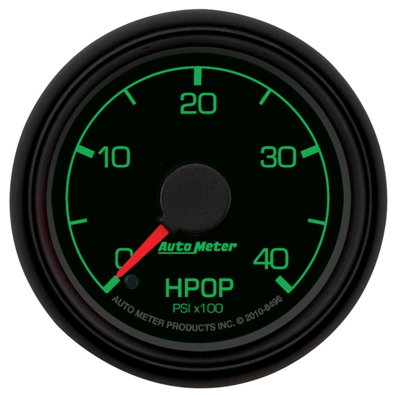 Autometer Factory Match Ford 52.4mm Full Sweep Electronic 0-4000 PSI Diesel HPOP Pressure Gauge - Black Ops Auto Works