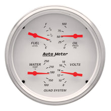 Load image into Gallery viewer, AutoMeter Gauge Kit 2 Pc. Quad &amp; Speedometer 5in. Arctic White AutoMeter ATM1303