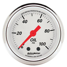 Load image into Gallery viewer, AutoMeter Gauge Kit 5 Pc. 3-1/8in. &amp; 2-1/16in. Mech. Speedo. Wtmp &amp; Oilp Arctic Wht AutoMeter ATM1311
