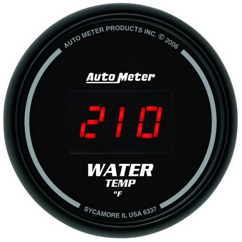 AutoMeter Gauge Kit 5 Pc. 3-3/8in. & 2-1/16in. Elec Speedo Digital Black Dial W/ Red Led AutoMeter ATM6300