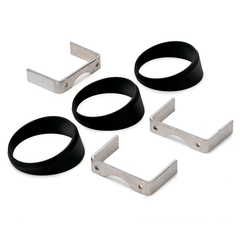 Autometer Gauge Mount Angle Rings Black 3 Pieces for 2 5/8in Gauges - Black Ops Auto Works