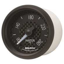 Load image into Gallery viewer, Autometer GT Series 52mm Full Sweep Electronic 100-260 Deg F Water Temperature Gauge AutoMeter ATM8055