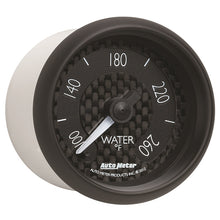 Load image into Gallery viewer, Autometer GT Series 52mm Full Sweep Electronic 100-260 Deg F Water Temperature Gauge AutoMeter ATM8055