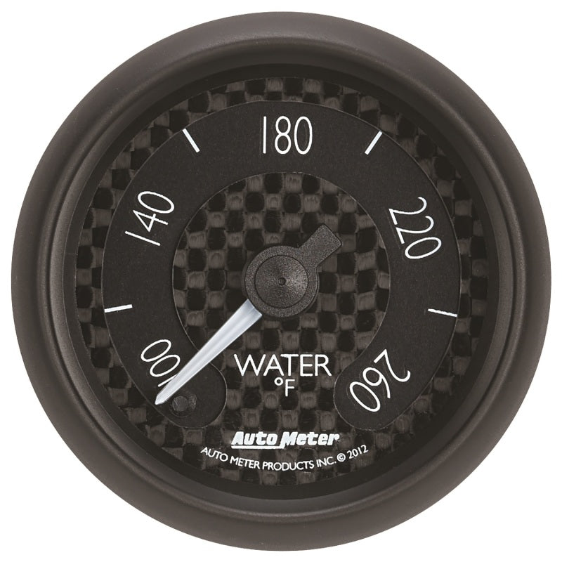 Autometer GT Series 52mm Full Sweep Electronic 100-260 Deg F Water Temperature Gauge AutoMeter ATM8055