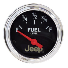 Load image into Gallery viewer, Autometer Jeep 52mm 73 OHMS Empty/8-12 OHMS Full Short Sweep Electronic Fuel Level Gauge - Black Ops Auto Works