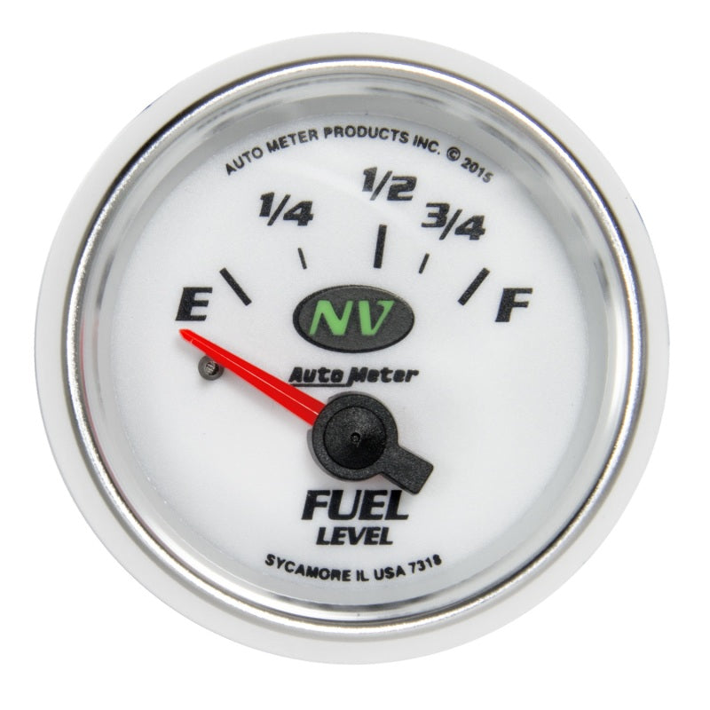 Autometer NV Gauge Fuel Level 2 1/16in 16e To 158f Elec NV AutoMeter ATM7318