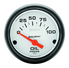 Load image into Gallery viewer, Autometer Phantom 52mm 0-100 PSI Electric Oil Pressure Gauge - Black Ops Auto Works