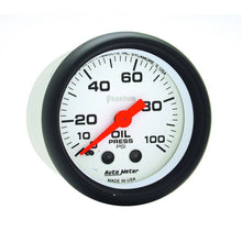 Load image into Gallery viewer, Autometer Phantom 52mm 0-100 PSI Mechanical Oil Pressure Gauge - Black Ops Auto Works