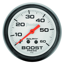 Load image into Gallery viewer, Autometer Phantom 52mm 0-60 PSI Mechanical Boost Gauge - Black Ops Auto Works