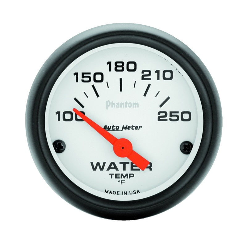 Autometer Phantom 52mm 100-250 Deg F Electronic Water Temp Gauge - Black Ops Auto Works