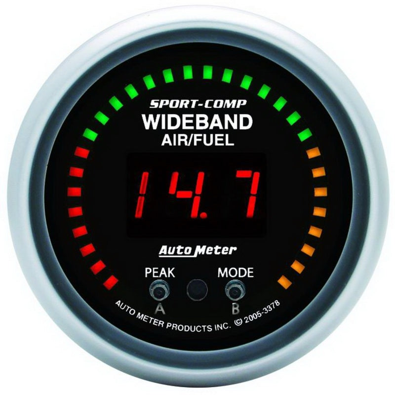 Autometer Sport-Comp 52mm Wideband Air/Fuel Gauge - Black Ops Auto Works