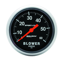 Load image into Gallery viewer, Autometer Sport Comp Mechanical 2 5/8in 60 psi Blower Pressure Gauge AutoMeter ATM3402