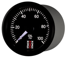 Load image into Gallery viewer, Autometer Stack 52mm 0-100 PSI 1/8in NPTF (M) Mechanical Oil Pressure Gauge - Black - Black Ops Auto Works