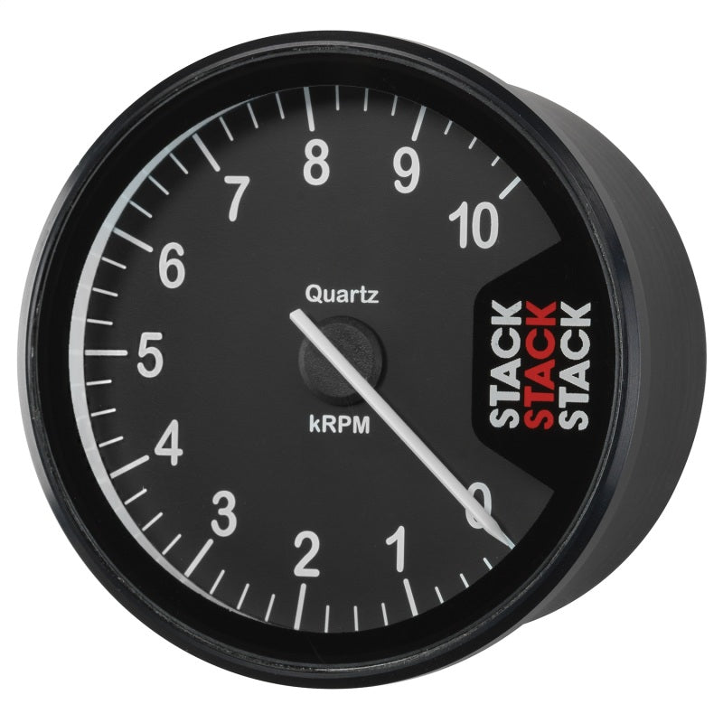 Autometer Stack Clubman Tachometer 80mm 0-10K RPM - Black - Black Ops Auto Works