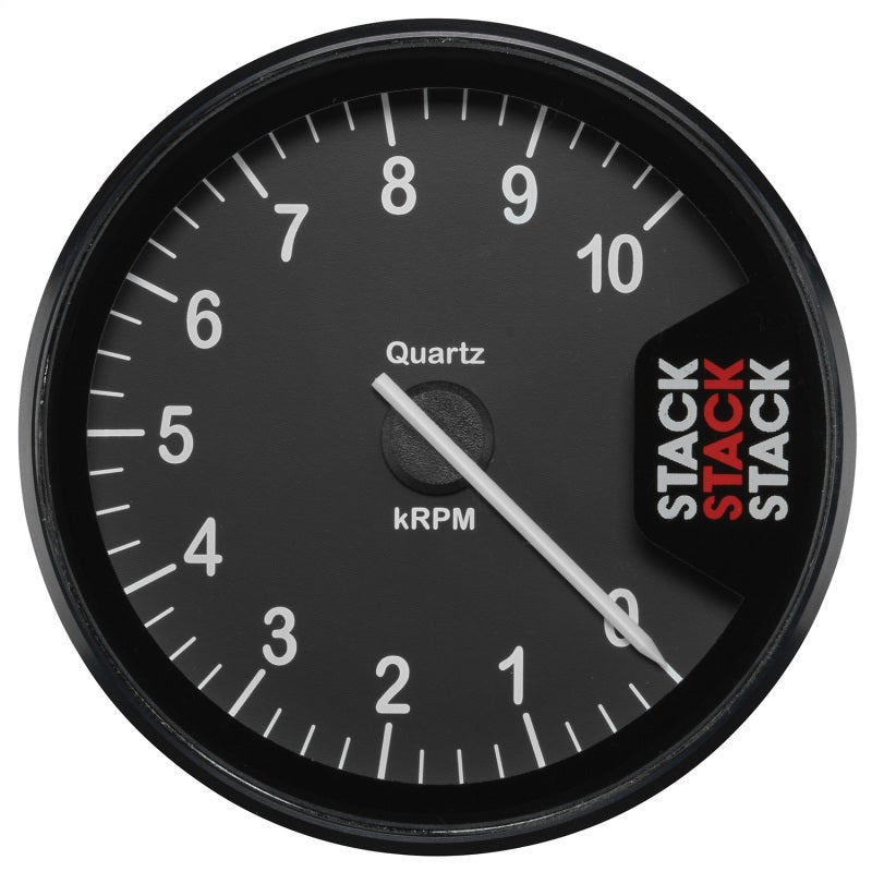 Autometer Stack Clubman Tachometer 80mm 0-10K RPM - Black - Black Ops Auto Works
