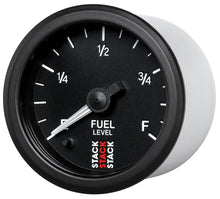 Load image into Gallery viewer, Autometer Stack Instruments 52mm 0-280 Ohm Programmable Pro Stepper Motor Fuel Level Gauge - Black - Black Ops Auto Works