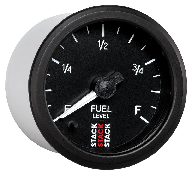 Autometer Stack Instruments 52mm 0-280 Ohm Programmable Pro Stepper Motor Fuel Level Gauge - Black - Black Ops Auto Works