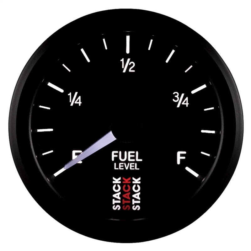 Autometer Stack Instruments 52mm 0-280 Ohm Programmable Pro Stepper Motor Fuel Level Gauge - Black - Black Ops Auto Works
