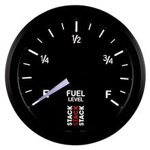 Load image into Gallery viewer, Autometer Stack Instruments 52mm 0-280 Ohm Programmable Pro Stepper Motor Fuel Level Gauge - Black - Black Ops Auto Works