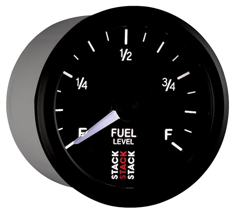 Autometer Stack Instruments 52mm 0-280 Ohm Programmable Pro Stepper Motor Fuel Level Gauge - Black - Black Ops Auto Works