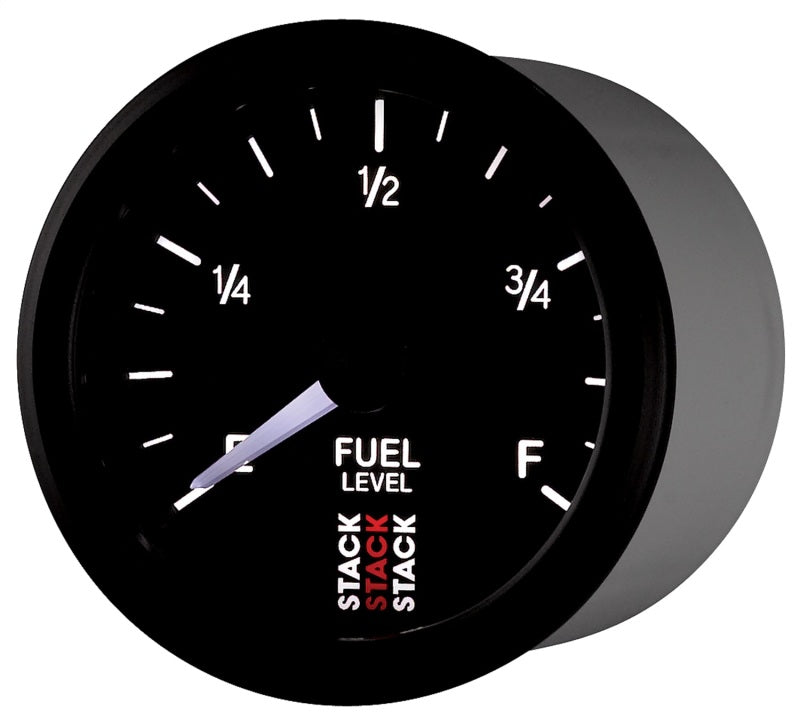 Autometer Stack Instruments 52mm 0-280 Ohm Programmable Pro Stepper Motor Fuel Level Gauge - Black - Black Ops Auto Works
