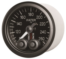 Load image into Gallery viewer, Autometer Stack Pro Control 52mm 100-260 deg F Water Temp Gauge - Black (1/8in NPTF Male) - Black Ops Auto Works