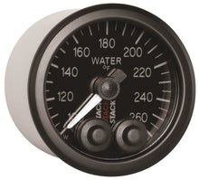 Load image into Gallery viewer, Autometer Stack Pro Control 52mm 100-260 deg F Water Temp Gauge - Black (1/8in NPTF Male) - Black Ops Auto Works