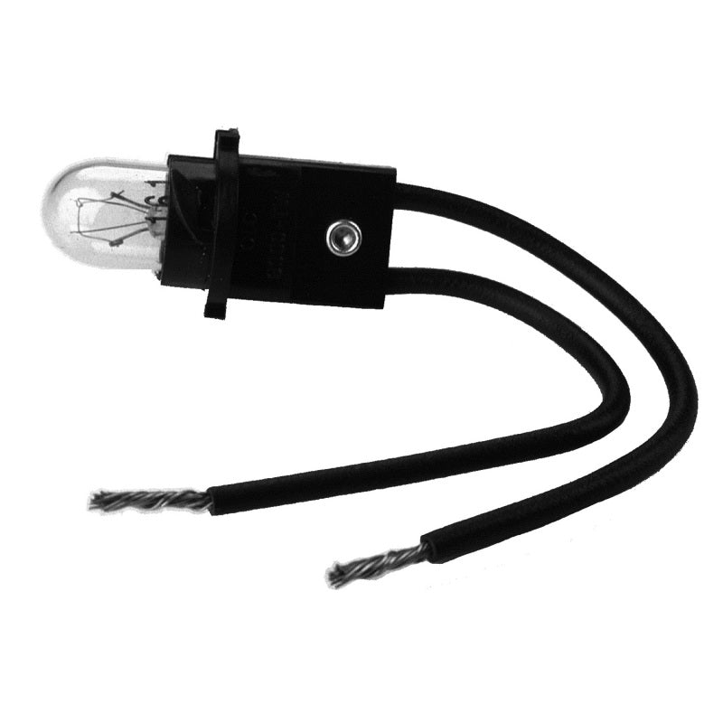Autometer T3 2.7W/4.6W/4.9W Wedge Twist In Light Bulb/Socket Assembly - Black Ops Auto Works