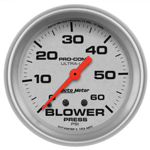 Load image into Gallery viewer, Autometer Ultra-Lite 2-5/8in Blower Pressure Gauge - 60PSI / Mechanical AutoMeter ATM4402