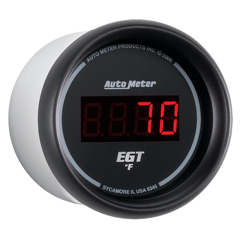 Autometer Z Series 52mm 0-2000 Deg F Digital EGT/Pyrometer Gauge - Black Ops Auto Works