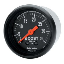 Load image into Gallery viewer, Autometer Z Series 52mm 0-35 PSI Mechanical Boost Gauge - Black Ops Auto Works