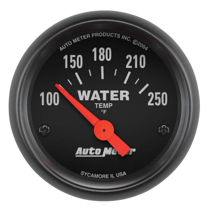 Autometer Z-Series 52mm 100-250 Degrees F. SSE Water Temp Gauge - Black Ops Auto Works