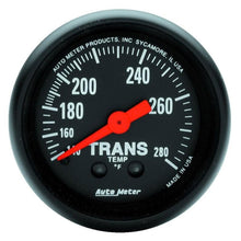 Load image into Gallery viewer, Autometer Z Series 52mm 140-280 Degrees F Mechanical Transimission Temperature Gauge AutoMeter ATM2615