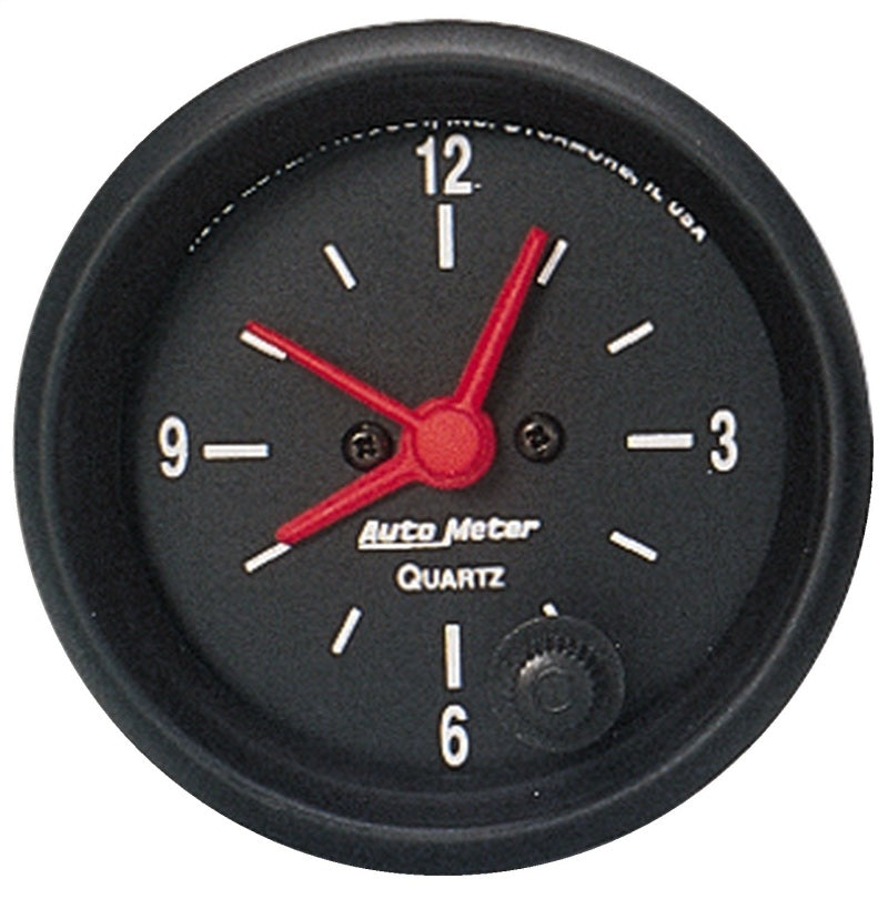 Autometer Z Series 52mm Electric Clock - Black Ops Auto Works