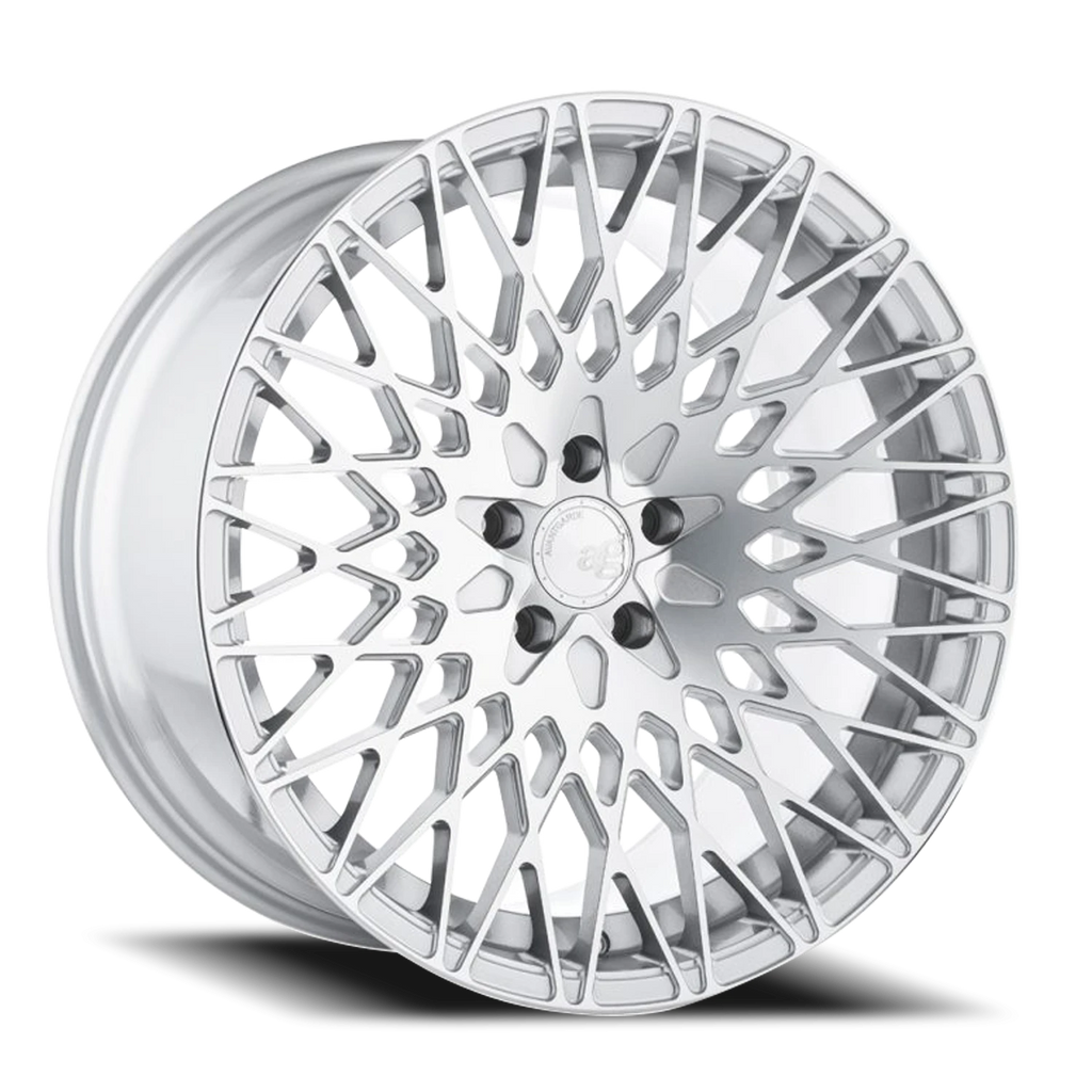Avant Garde M540 20x9 +32 5x112mm 66.6mm Silver Machined Spoke Faces - Avant Garde M540-GSM512209032