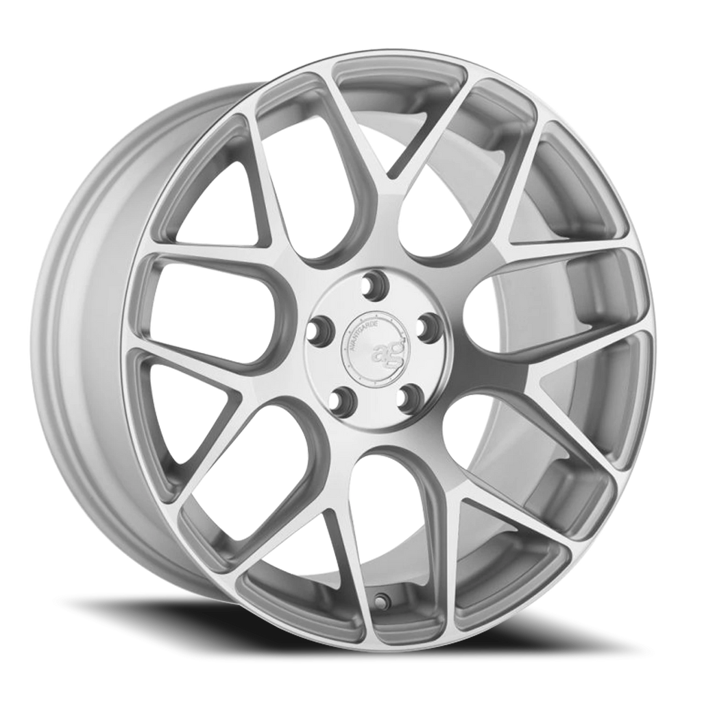 Avant Garde M590 20x10 +25 5x112mm 66.56mm Silver Machined Spoke Faces - Avant Garde M590-MSM512201025