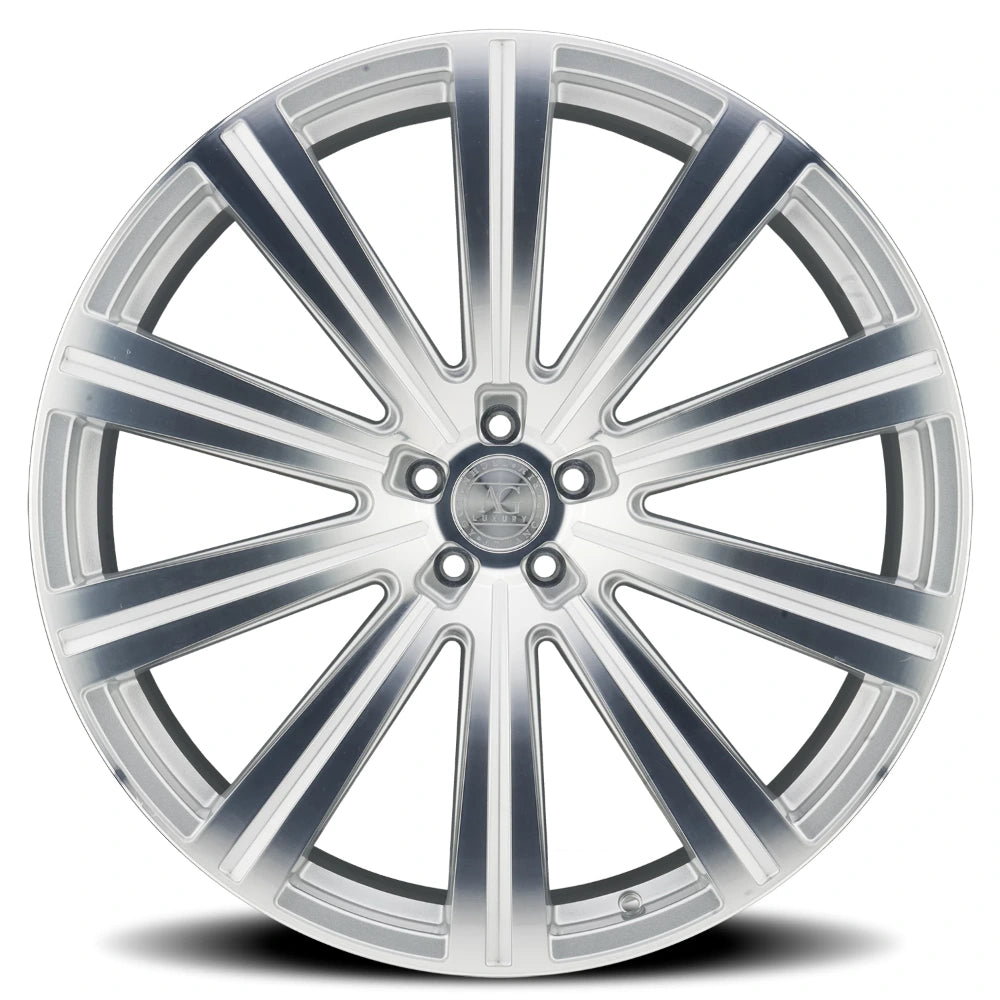 Avant Garde Vanguard 24x10 +35 5x120mm 72.6mm Gloss Black Machined Spoke Faces - Avant Garde VANG-GBM520241035