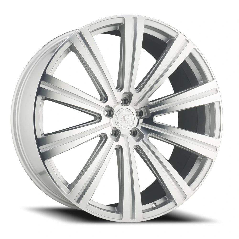 Avant Garde Vanguard 24x10 +27 5x120mm 72.6mm Gloss Black Machined Spoke Faces - Avant Garde VANG-GSM520241027