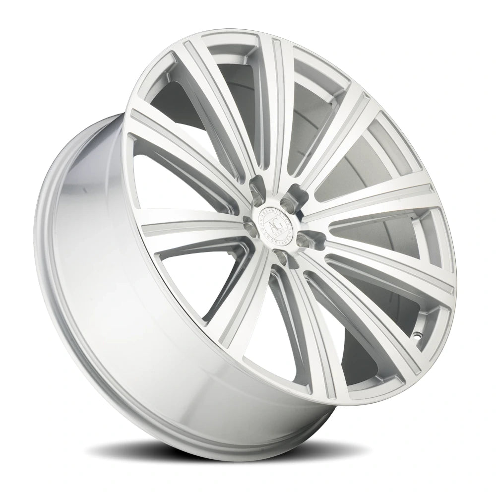 Avant Garde Vanguard 24x10 +27 5x120mm 72.6mm Gloss Black Machined Spoke Faces - Avant Garde VANG-GSM520241027