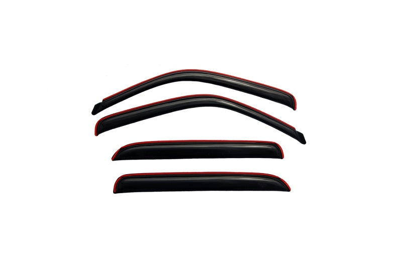 AVS 02-06 Cadillac Escalade EXT Ventvisor In-Channel Front & Rear Window Deflectors 4pc - Smoke-AVS-AVS194355