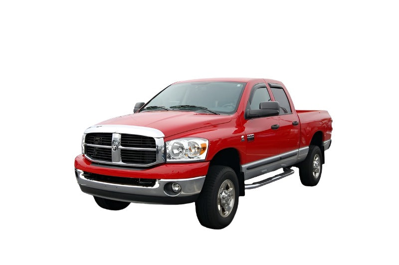 AVS 02-08 Dodge RAM 1500 Quad Cab Ventvisor In-Channel Front & Rear Window Deflectors 4pc - Smoke-AVS-AVS194623